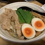 麺屋 団長 - 男のまぜ麺（200g）・炒め野菜盛り