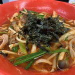 極楽うどん TKU - 辛ジャンうどん（ミニご飯付き）