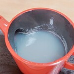 おそば星野 - サラトロ蕎麦湯