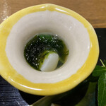 食堂こなん - 帆立 モロヘイヤのおひたし