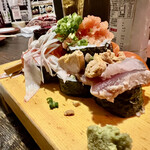 神戸洋食 グリル異人館 - 痛風盛り！あん肝や、サーモン、明太子などいっぱい盛り盛り