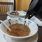 食堂 はせ川 - 最後はわりスープでスープの美味しさを堪能