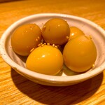 Quail eggs ~ Pickled in garlic and soy sauce ~