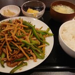 Hankou - 202306・青椒肉絲定食 950円