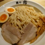 麺や佑 - 鶏白湯つけ麺+味タマ♪