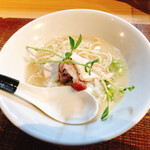 芛堂寺 - 金目鯛と真鯛の塩蕎麦