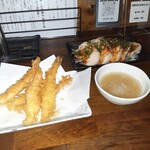 イエノミ ナニワ 301 - よだれ鶏フルサイズ＆えび天2人前(日曜日)