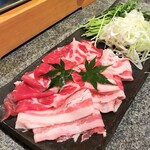 妙見石原荘 食菜石蔵 - 黒豚の味噌しゃぶ