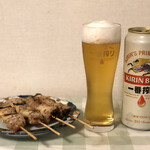 銀座惣菜店 - 焼鳥でビールをゴクゴク！