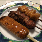 銀座惣菜店 - つくね、レバー、ぼんじり