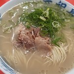 元祖長浜屋 - ラーメン。袋麺の方がまだ美味しい