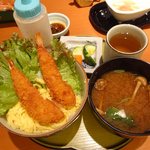 志ヅ重 - ミニエビフライ丼　７００円（味噌汁は別料金）