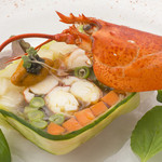 Bisutoroasshu - カナダ産オマール海老と色どり野菜のテリーヌ