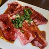 Honkaku Yakiniku Kazokutei Kanro - 和牛カルビとロースランチ1680円