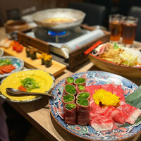 黄金出汁しゃぶと江戸前寿司 肉のあさつ 梅田お初天神店 - 