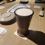 Sanriku Sengyo To Sumiyaki Gyuu Tan Kakko - 冷たいビール