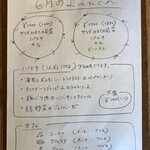 リトルネスト - 今月のメニュー