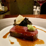 蒼 - 上田畜産 但馬玄長期肥育41ヶ月雌牛のサーロイン 京都 とり市さんより 鴨茄子のロースト