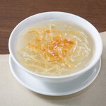 Shark fin soup with dried scallops
