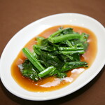 Stir-fried mustard greens with oyster oil