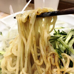 拉麺大公 - 【限定】盛岡式じゃじゃ麺、麺リフトアップ