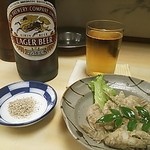 自由軒 - ねぶと唐揚げとビール