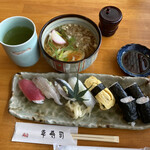 幸寿司 - うどんとお寿司のランチセット　¥1,210