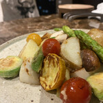 焼肉 長介 - 糸島産 焼き野菜盛り合わせ