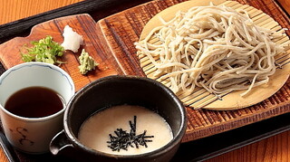 sobadokoromasutomi - とろろ付ざるそば　京丹波産やまと芋使用