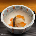 かわ広 - 椎茸と大根と人参とお揚げさんの甘酢漬