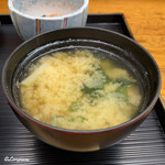 かわ広 - 若芽と薩摩揚の味噌汁