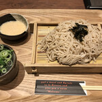 麦とろ物語 with ヘルシー麺 - 更科そば680円　麺大盛半玉140円
