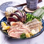 【名產】 稻草燒烤3種拼盤 (鰹魚/鯛魚/雞胸肉)