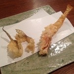日本料理　香せり - 天ぷら７種盛り合わせ  クルマエビからいきます☆