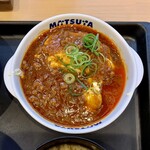 Matsuya - 富士山豆腐の本格麻婆定食 ¥590 の富士山豆腐の本格麻婆