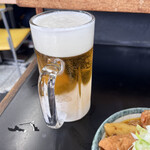 もつ煮 太郎 - 生ビール　¥600