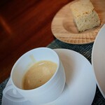 蒼 - 「赤座海老のビスク」。お隣がお初で、ひゃ～という声を聴くのが、自分の手柄のように楽しい。