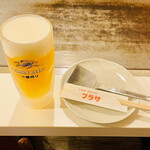 Okonomiyaki Puraza - 生ビールはキリン一番搾り
                        毎週水曜日&金曜日
                        生ビール(中):¥350