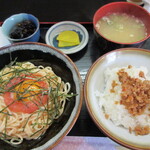 Kotarou - めんたい卵うどんと鶏そぼろごはん750円