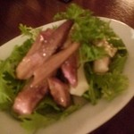 赤オクラとロマネスキのマリネ