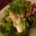 赤オクラとロマネスキのマリネ