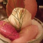 ニコラ - ８月のパフェ：桃アップ♪