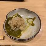 すし匠 - 残った肝にシャリ