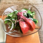 妙見石原荘 食菜石蔵 - 野菜サラダ、自家製の甘酒ドレッシング