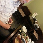 JIROCK氏は魚山亭定食をチョイス（2013.08）