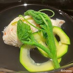 丸新 - ずわいがの蟹真薯の椀物