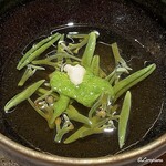 Marushin - 蓴菜にすり卸したオクラの酢の物
