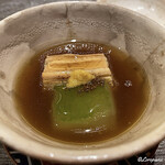 丸新 - 穴子の白焼きと冬瓜の鼈甲餡