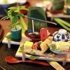 御幸荘花結び - 料理写真:八寸
（小鉢）山芋豆腐　ジュンサイ　生姜　旨酢
 桜海老の玉〆　生海苔あん
初鰹握り寿司　
稚鮎南蛮漬
バイ貝旨煮
あやめ麩みじん粉揚げ
玉子カステラ　諸胡瓜　鱚あられ揚げ