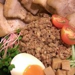 麺や マルショウ - 冷し台湾まぜそば-アップ(2013/8)